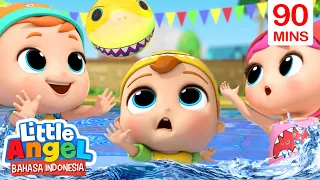 Ayo Berenang Bersama Bayi Hiu! 🦈 Lagu Baby Shark | Little Angel Bahasa Indonesia