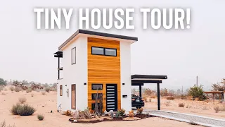 2 Story 300sqft Tiny House Tour! | The Hare House in Joshua Tree