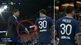 Lionel Messi Snubs Mauricio Pochettino Handshake After Being Subbed Off