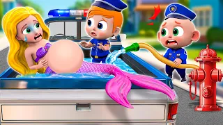 Baby Police Save Mermaid Pregnant - Baby Police Song - Baby Songs - Kids Song & Nursery Rhymes