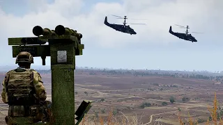 KA-50 Attack Helicopters shot down by MANPADS | Stinger Missile Launcher | ARMA 3: Milsim
