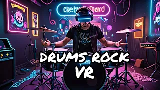 Guitar Hero Meets Drums in VR - Drums Rock: Mixed Reality Gameplay