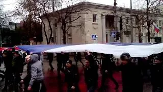 Крым, Симферополь 27.02.2014 Флаг России