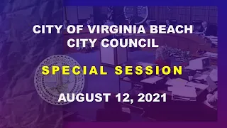 City Council Special Session - 08/12/2021