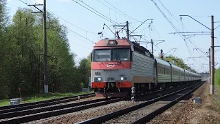 Электровоз ЭП10 010 с поездом №102 Брянск — Москва