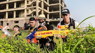 Superheroes Nerf: Couple Police X-Shot Nerf Guns Fight Against Criminal Group +More Stories