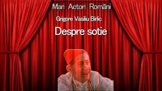 Despre sotie - Grigore Vasiliu Birlic