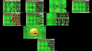 All Annoying Orange VS Plants VS Zombies In 11 Parts At The Same Time!