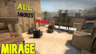 CS:GO - ALL Smokes & Molotovs You Should Know │ Mirage [2021]