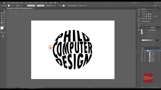 06 Adobe Illustrator Инструмент Нож, дополнительно фишка помещение текста в фигуру
