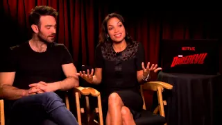 Marvel's Daredevil Interview - Charlie Cox & Rosario Dawson