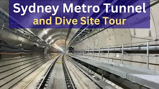 Inside a Sydney Metro Tunnel at Chatswood Dive Site