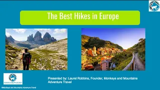 Best Hikes in Europe Webinar Replay