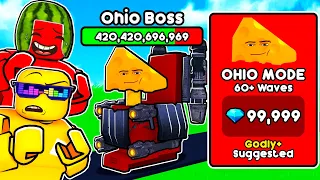 INFINITE UNITS IN OHIO MODE In Toilet Tower Defense