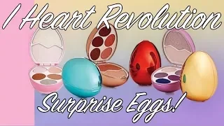 I Heart Revolution Surprise Eggs First Impressions & Swatches | Mermaid Dragon Angel Unicorn
