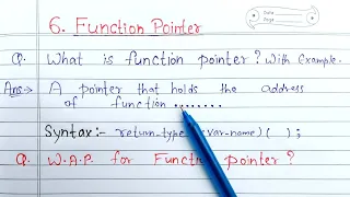 function pointer in c with example | What is Function Pointer? | Learn Coding
