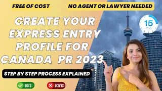 How to create Express Entry profile 2024 for Canada PR | Step by Step process |No Agent | IRCC 🇨🇦