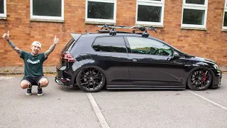 VW GOLF R AIR RIDE INSTALL!! ( DIY FITTED!! )