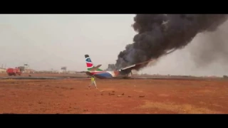 🔴в Южном Судане потерпел крушение пассажирский самолёт/ plane crashed at South Sudan’s Wau airport