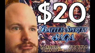 THE $20 BOX!! Battle Spirits Saga Dawn of History Unboxing