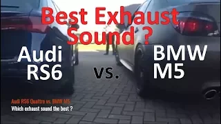 Audi Power - Audi RS6 V8 vs. BMW M5 V10 - Which exhaust sound the best ? 😍💨👌