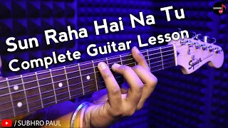 Sun Raha Hai Na Tu Guitar Lesson | Intro, Chords | Electric Guitar Tutorial For Beginners Easy Song