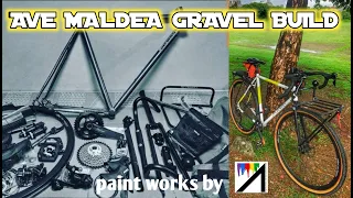 DIY#9-Re-assembling my AVEMALDEA #cxframe #gravelbike built after paint job by anchoriz #avemaldea