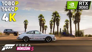 Forza Horizon 5 | RTX 3060 + Ryzen 7 5800H | Low Vs High | 1080p | 1440p | 4k