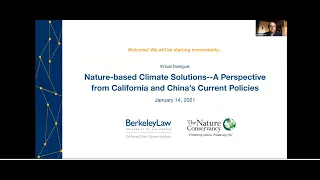 Nature-based Climate Solutions: Perspectives from California and China's Current Policies