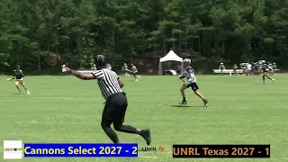 Maryland Club Lacrosse Cannons Select 2027 vs UNRL Texas 2027