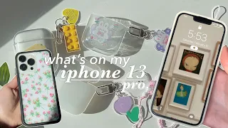 what’s on my iphone 13 pro 🌷| accessories, widgets & aesthetic customization