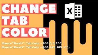 Excel VBA Macro: Change Sheet Tab Color (RGB Value)