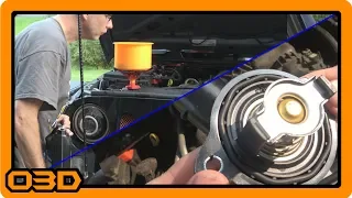 Thermostat Housing Replace and Bleeding Air from Cooling System - 2015 Jeep Wrangler JK 3.6L