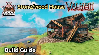 Valheim: How To Build A Stone & Wood Medieval House (Build Guide)