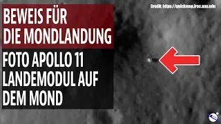 Beweis für die Mondlandung - Foto Apollo 11 Landemodul auf dem Mond