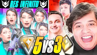 5 BRONZES COM ULT INFINITA vs 3 RADIANTES - ft. @lulavlr @JezamLuska