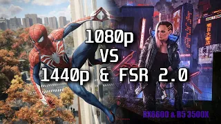 1080p Native vs 1440p & FSR 2.0|FPS TEST