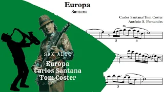 Europa Santana - Sheet Music Alto Sax