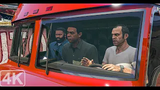 Lamar And Trevor Truck Conversation - Grand Theft Auto V - 4K