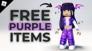 HURRY! GET EVERY PURPLE FREE ROBLOX ITEMS 😱💜