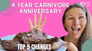 4 Year Carnivore Diet Anniversary: Top 5 Health Changes (2022), Hashimoto's, bloating, Weight loss