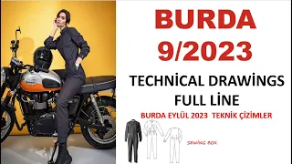 Burda Magazine September 2023 Technical Drawings