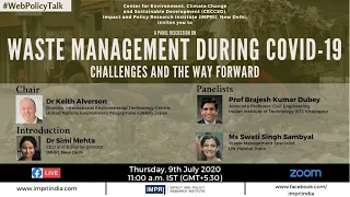 IMPRI #WebPolicyTalk: Waste Management during COVID-19: Challenges and the Way Forward