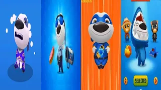 TALKING TOM LITTLE WARRIOR VS Talking Tom Hero Dash VS Talking Tom Gold Run VS  SPLASH FORCE  HANK