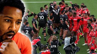 INSANE ENERGY 😤😤😤 | NEW ZEALAND VS TONGA HAKA | AMERICAN REACTION