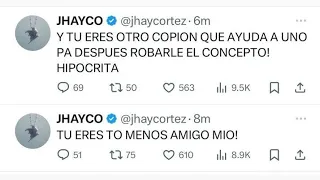 @Jhayco  LE MANDO FUEGOO 🔥 @jbalvin -@MoluscoTV -@Mora  (TIRAERA DE JHAY CO A BALVIN )