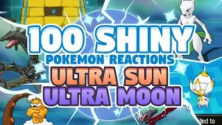100 EPIC SHINY POKEMON REACTIONS! Pokemon Ultra Sun and Ultra Moon Shiny Montage