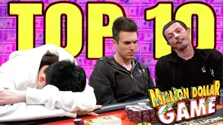 Top 10 Hands of Million Dollar Game Day 4 w/ Tom Dwan & Doug Polk