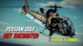 DCS | SA342 Gazelle | UK Army Gazelle Prevent IRGC Hijack Attempt ( AI Door Gunner At Work)