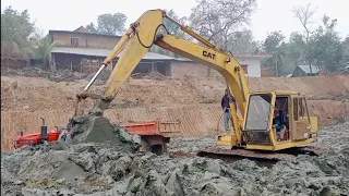 Sonalika 60 NOVO 605 Stuck Badly in Mud JCB 3dx Loading in Trolley Mahindra 275 Eicher 242 Excacator